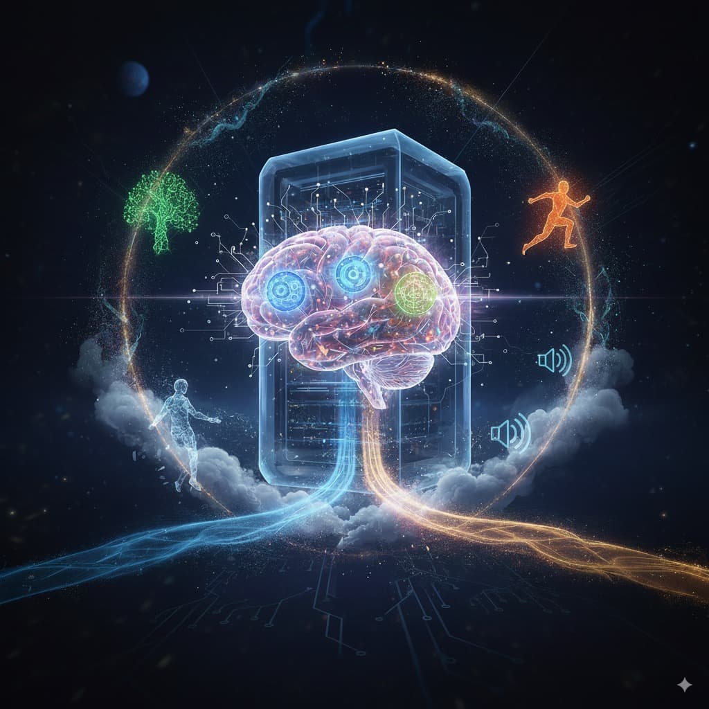 Neural network visualization representing Neurothena, a bio-plausible cognitive system using Hebbian plasticity.